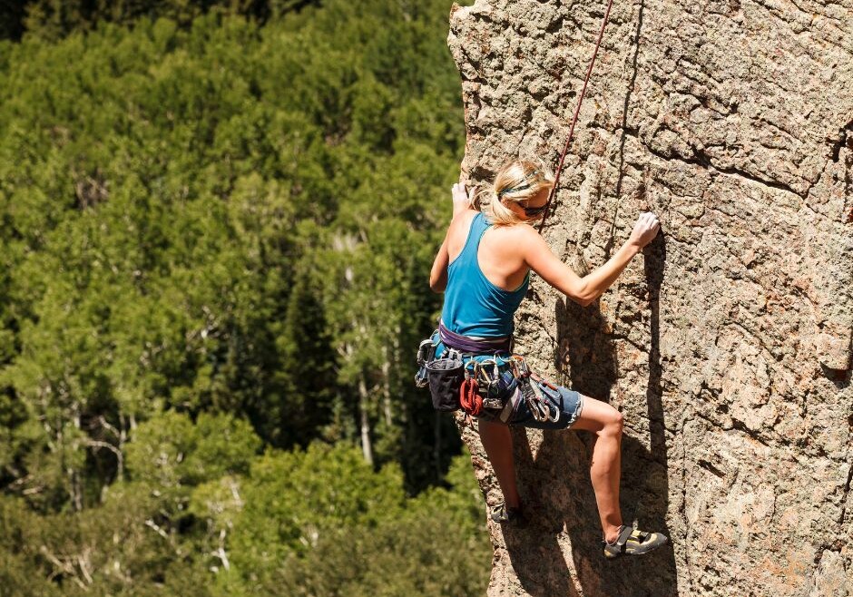 girl mountain climb